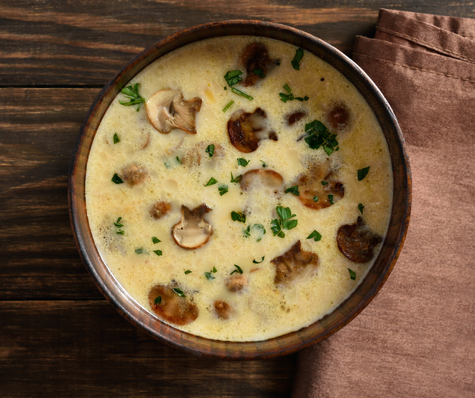 fonduta con funghi