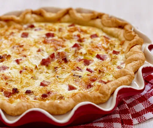 torta salata con pancetta ed emmental