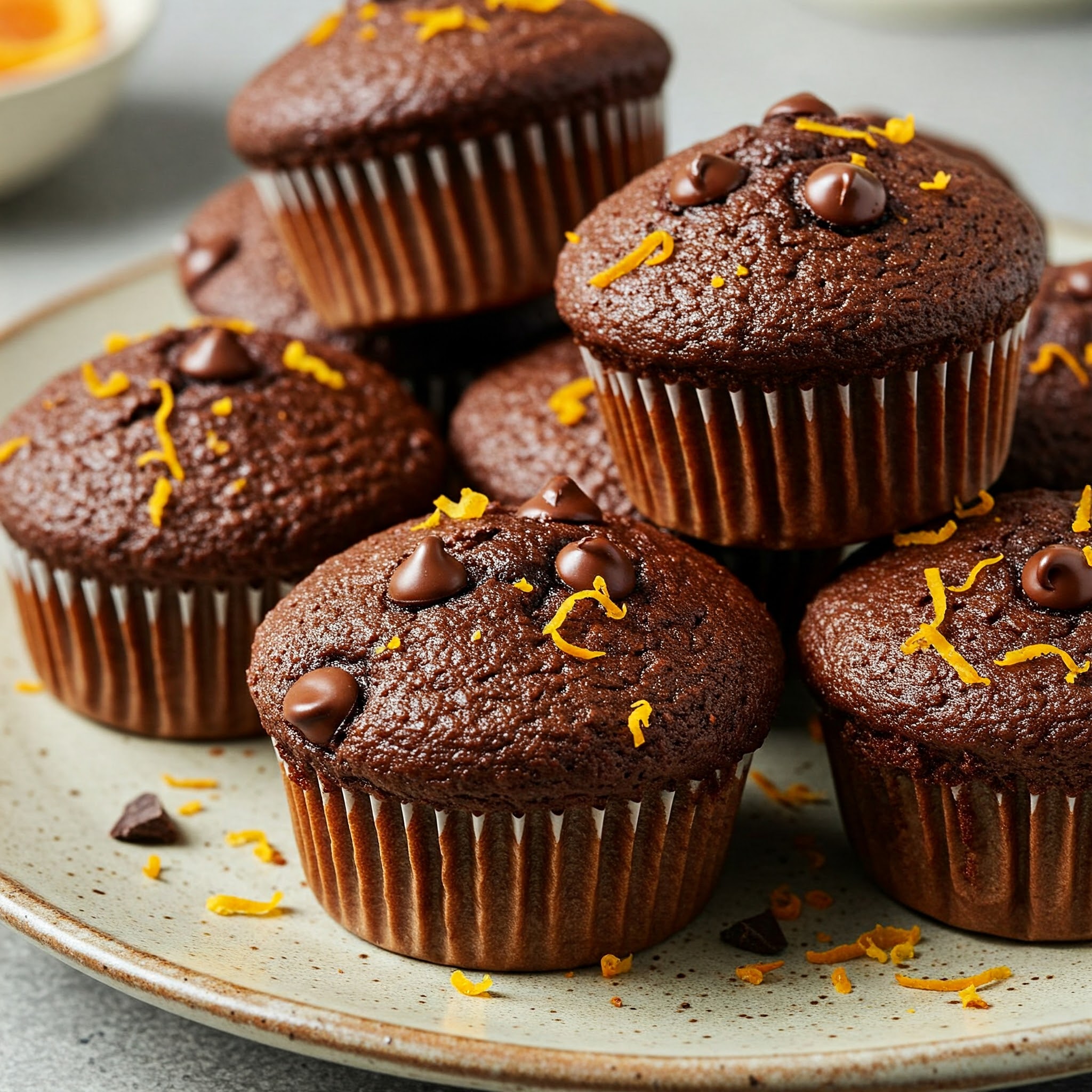 muffin cioccolato e arancia