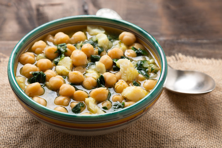 zuppa di ceci e spinaci