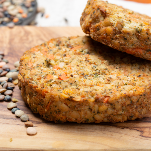 burger di lenticchie e verdure