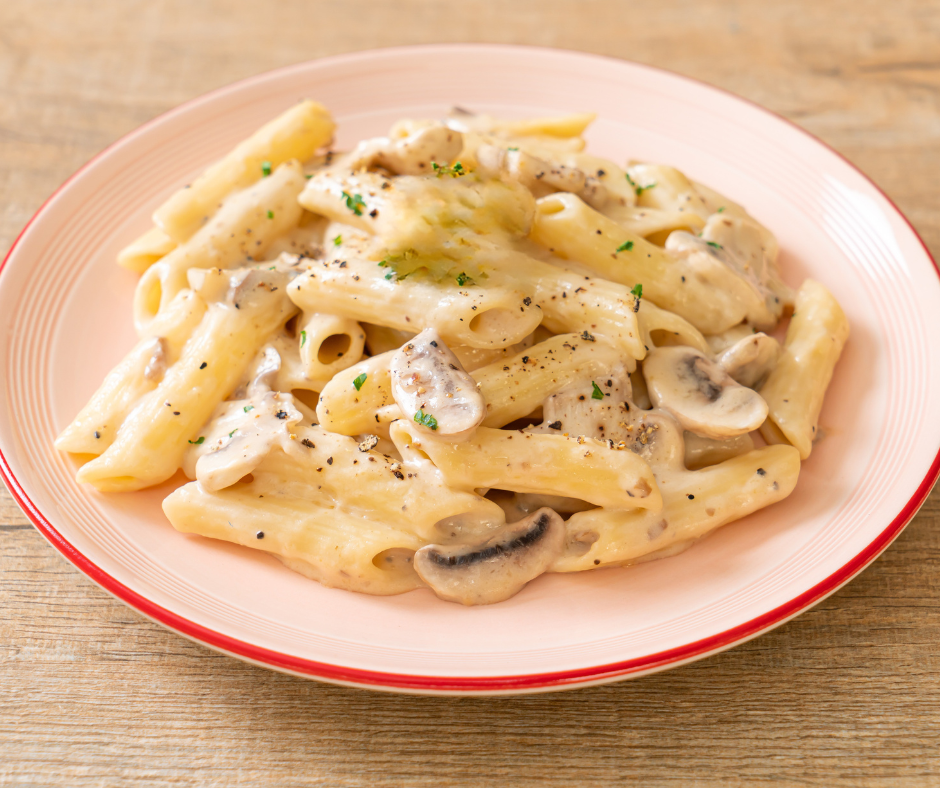 penne panna e funghi