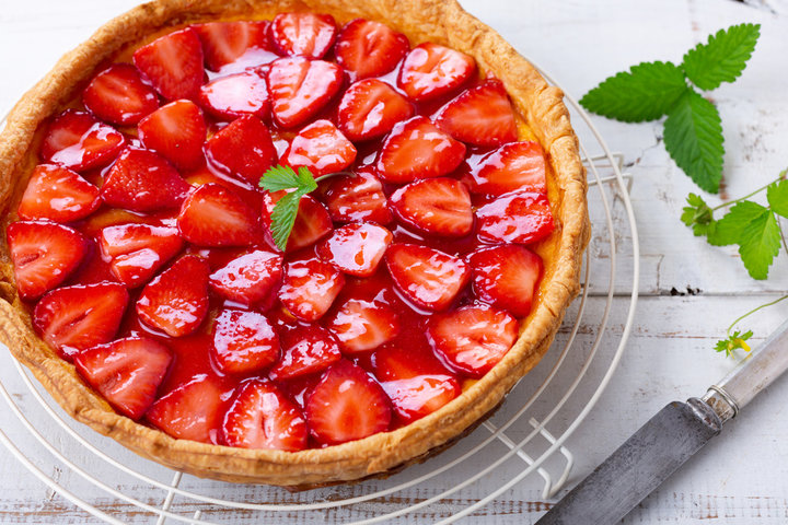 Crostata Fragole con Gelatina